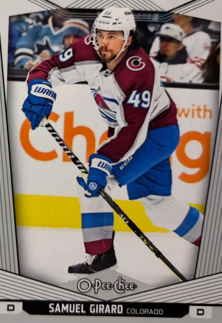 Карточка Samuel Girard-Самуэль Жирар Colorado Avalanche-Колорадо Эвеланш НХЛ/NHL