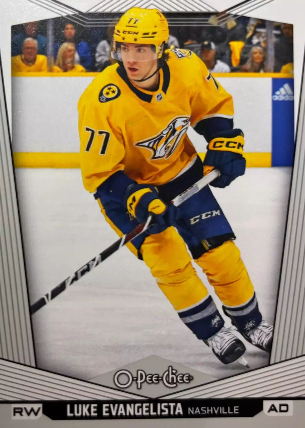 Карточка Luke Evangelista - Люк Эвангелиста Nashville Predators-Нэшвилл НХЛ/NHL