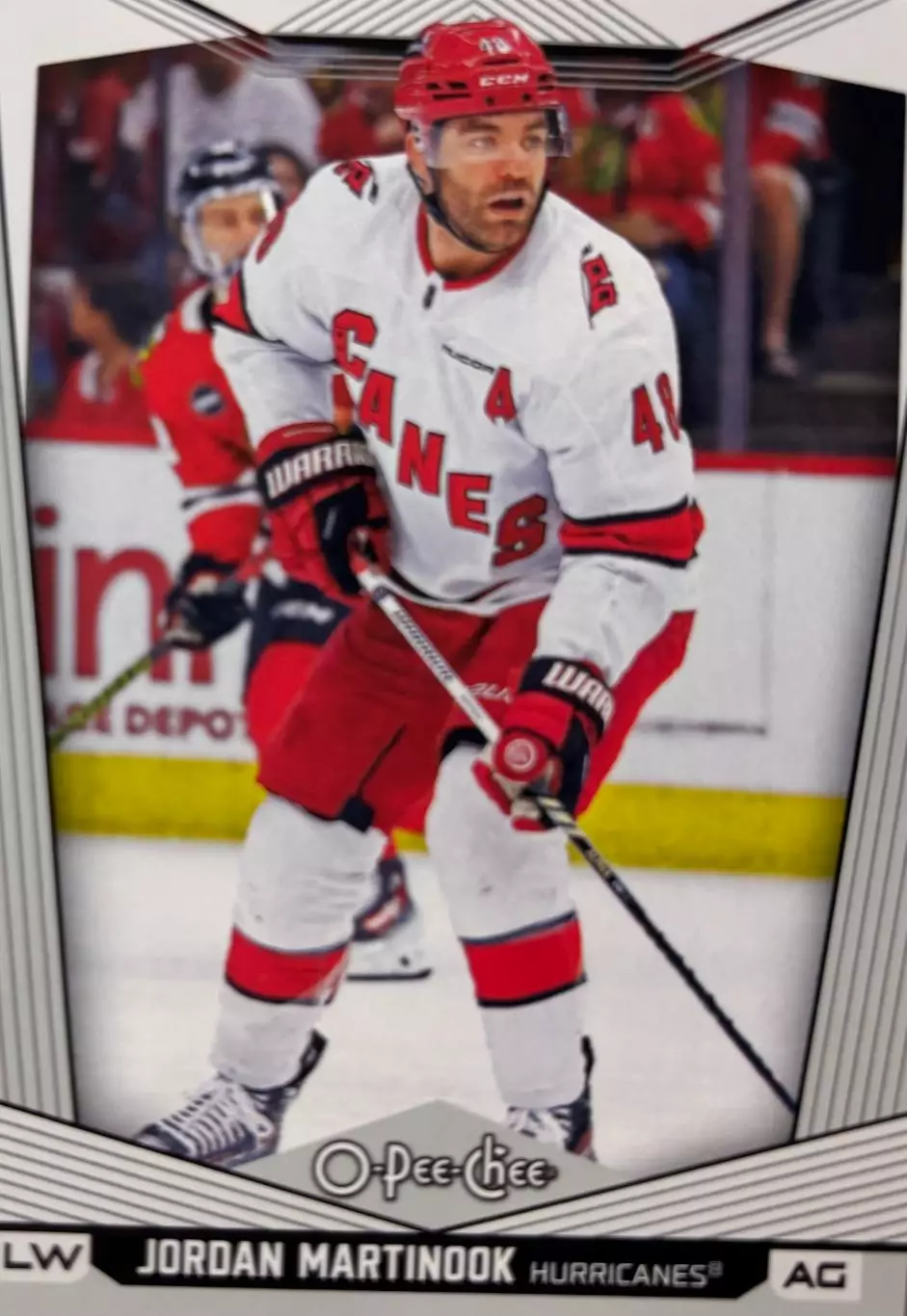 Карточка Jordan Martinook-Джордан Мартинук Carolina Hurricanes-Каролина НХЛ/NHL