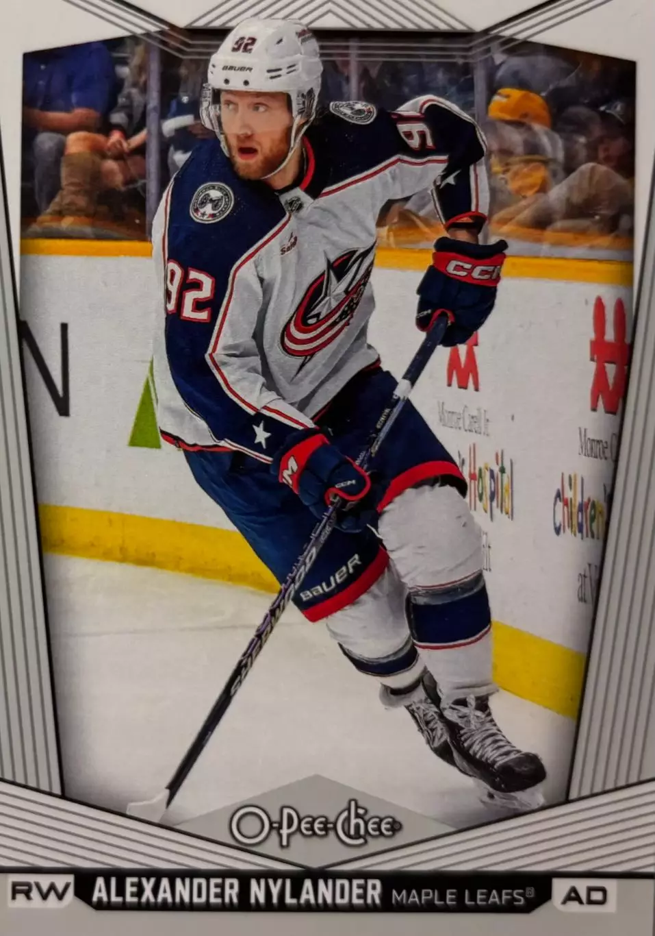 Карточка Nylander - Александер Нюландер Columbus Blue Jackets - Коламбус НХЛ/NHL
