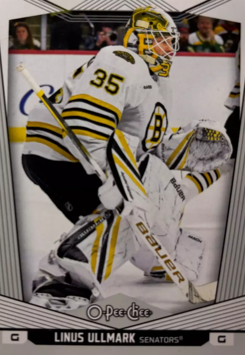 Хоккей Карточка Linus Ullmark-Линус Улльмарк Boston Bruins-Бостон Брюинз НХЛ/NHL