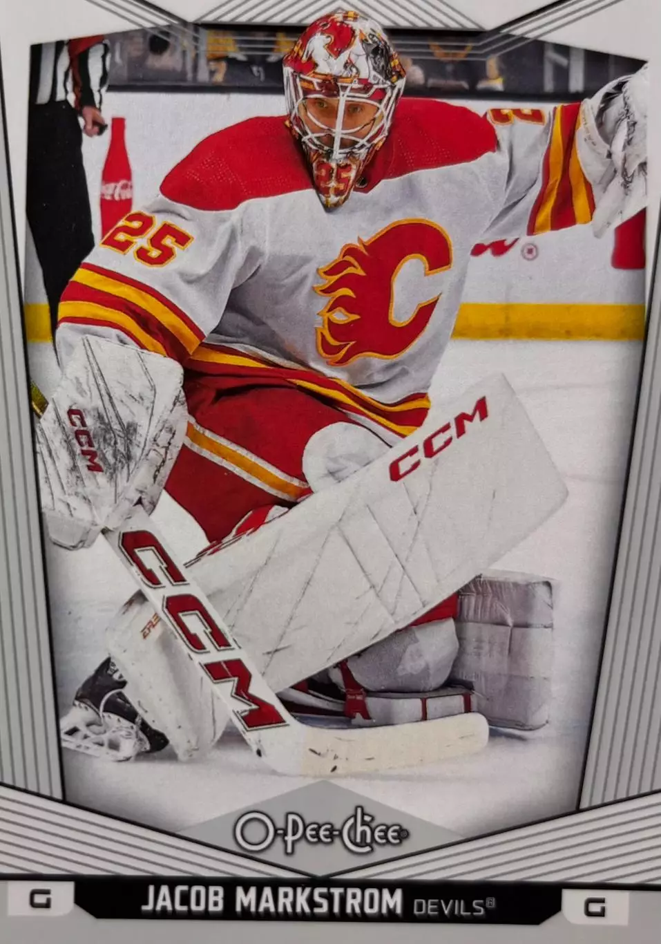 Хоккей. Карточка Jacob Markstrom - Якоб Маркстрем Calgary Flames-Калгари НХЛ NHL