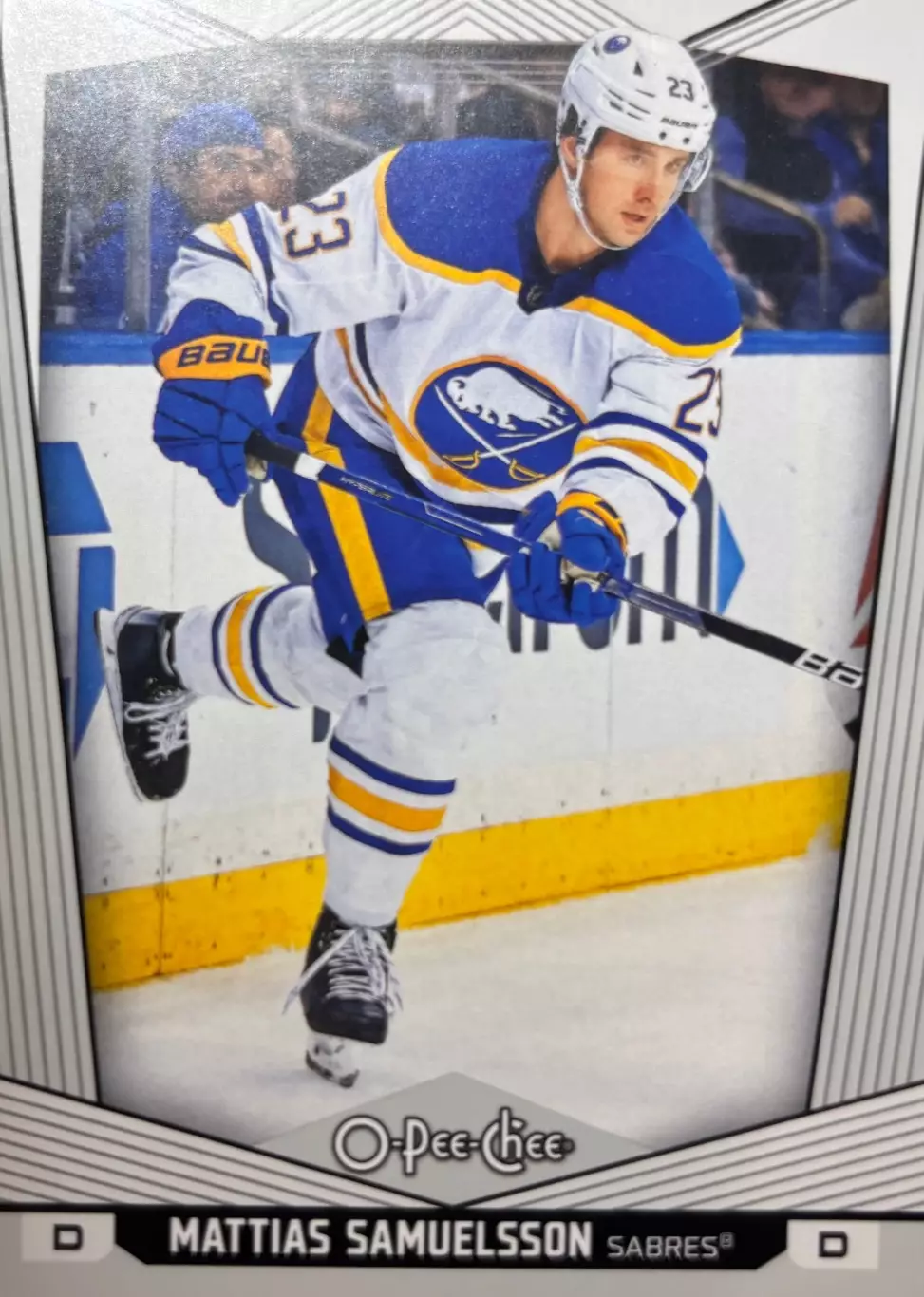 Карточка Mattias Samuelsson/Маттиас Самуэльссон Buffalo Sabres/Баффало НХЛ/NHL