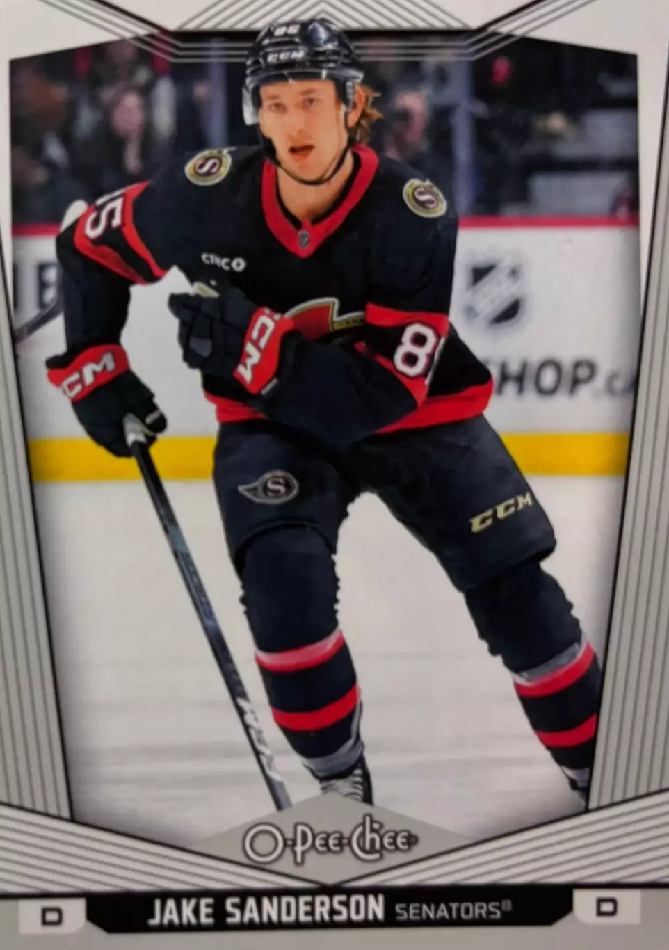 Карточка Jake Sanderson-Джейк Сэндерсон Ottawa Senators-Оттава Сенаторз НХЛ NHL