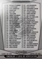 Хоккей. Карточка Checklist/Чеклист коллекции 2024-2025 O-Pee-Chee Hockey НХЛ-NHL