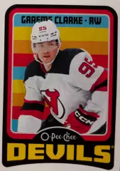 Хоккей. Карточка Graeme Clarke - Грэм Кларк New Jersey Devils/Нью-Джерси НХЛ/NHL