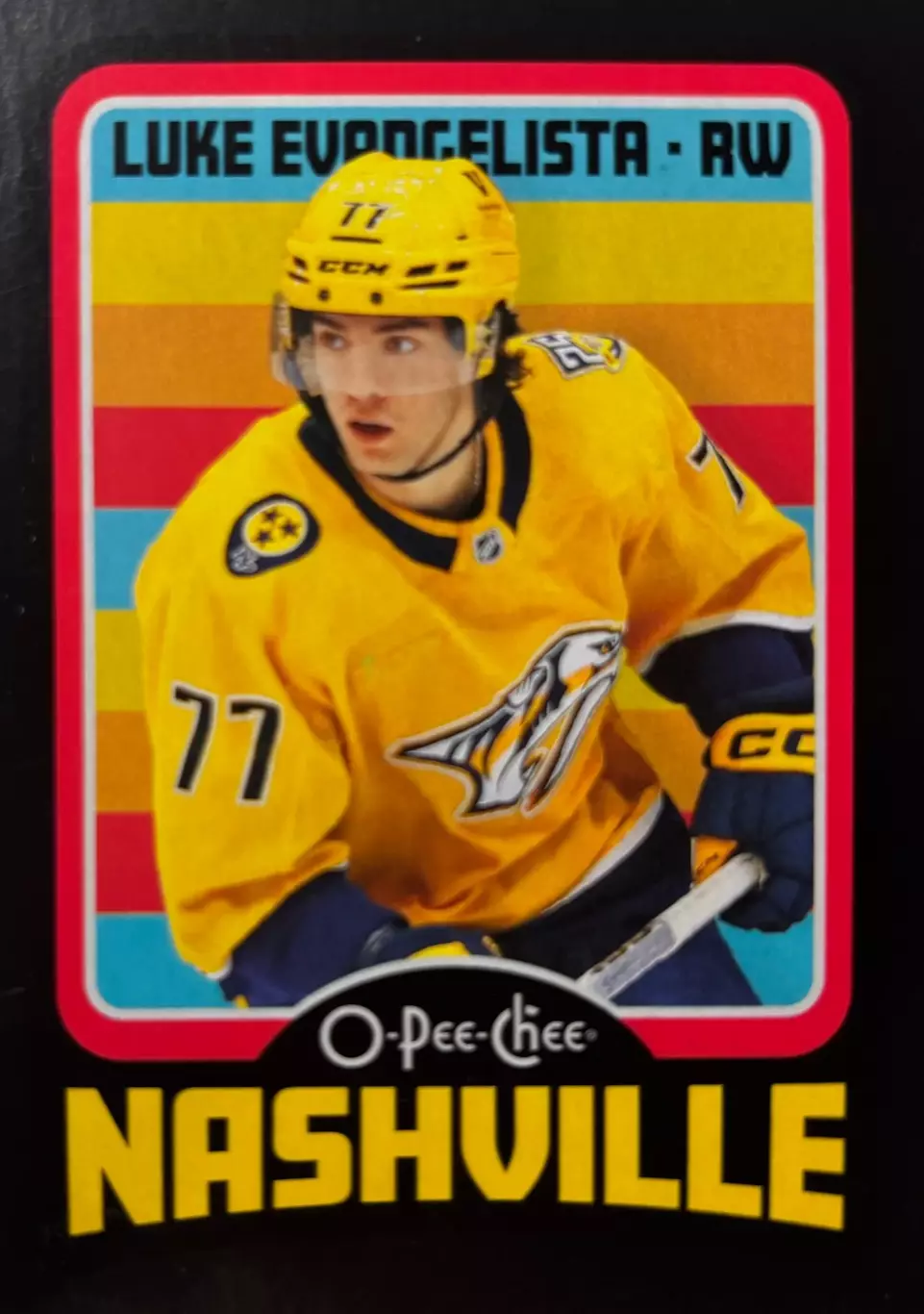 Карточка Luke Evangelista - Люк Эвангелиста Nashville Predators-Нэшвилл НХЛ/NHL