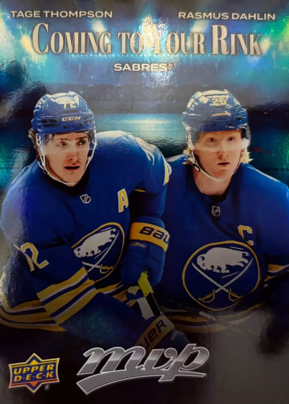 Карточка Dahlin-Расмус Далин/Tage Thompson-Тейдж Томпсон Buffalo Sabres НХЛ/NHL