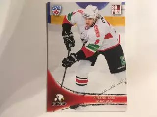 Хоккей. Карточка Андрей Попов Трактор Челябинск КХЛ/KHL 2013-2014 SeReal