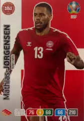 Футбол. Карточка Матиас Йергенсен Дания, Копенгаген, ПСВ Евро/Euro 2020 Panini