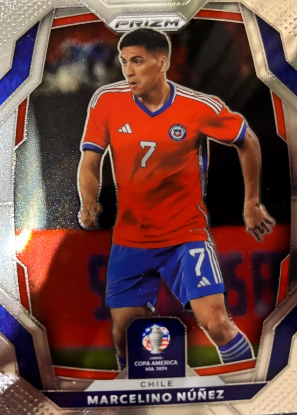 Футбол. Карточка Марселино Нуньес Чили, Норвич Сити Кубок Америки 2023-24 Panini