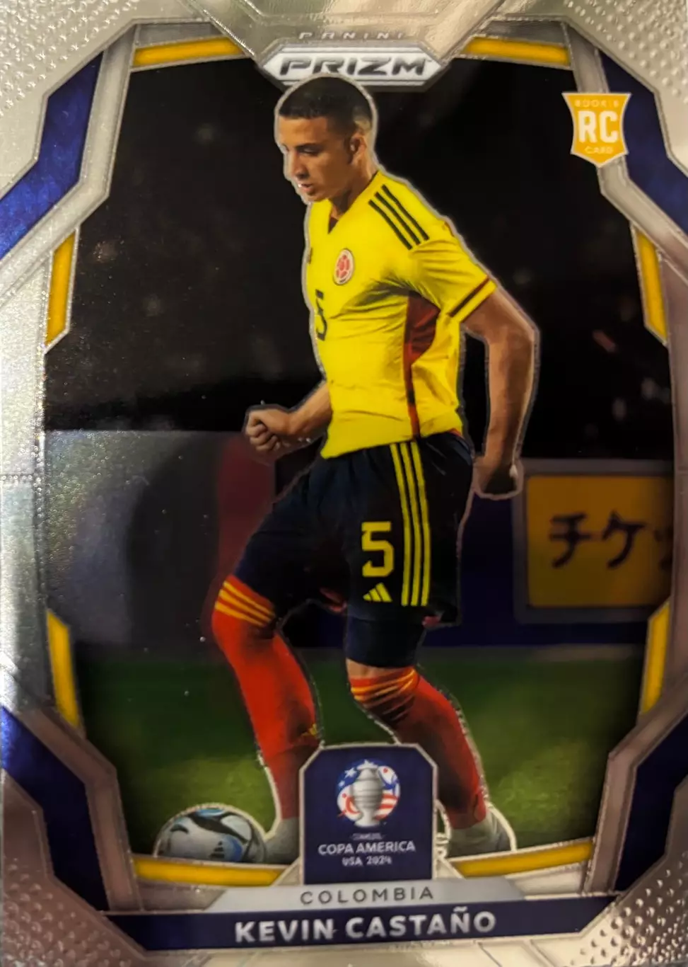 Футбол. Карточка Кевин Кастаньо Колумбия, Краснодар Кубок Америки 2023-24 Panini