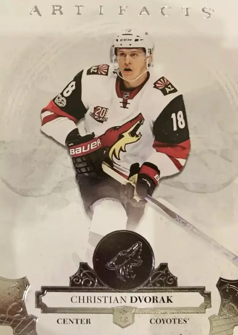 Хоккей Карточка Christian Dvorak-Кристиан Дворак Arizona Coyotes-Аризона НХЛ/NHL