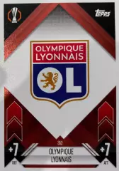 Футбол. Карточка Логотип/Эмблема Lyonnais/Олимпик Лион Лига Европы 2024-25 TOPPS