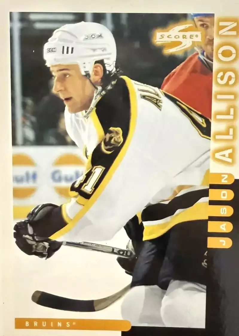 Хоккей. Карточка Jason Allison - Джейсон Эллисон Boston Bruins - Бостон НХЛ-NHL