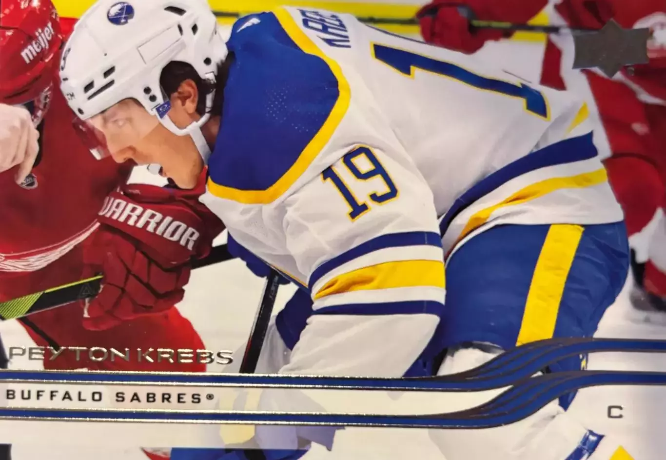 Хоккей. Карточка Peyton Krebs-Пейтон Кребс Buffalo Sabres-Баффало Сейбрз НХЛ/NHL