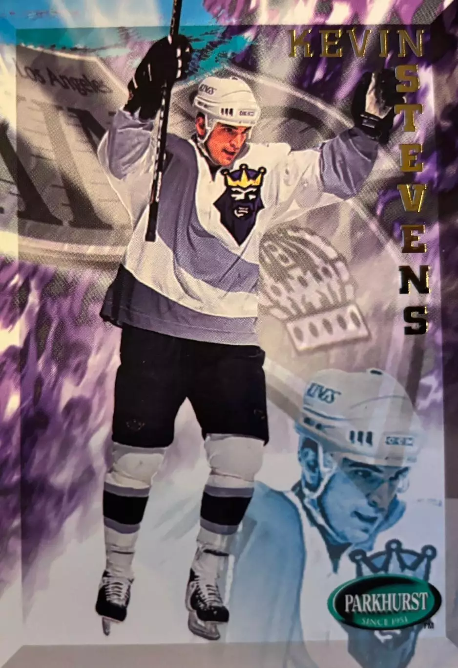 Карточка Kevin Stevens - Кевин Стивенс Los Angeles Kings / Лос-Анджелес НХЛ/NHL