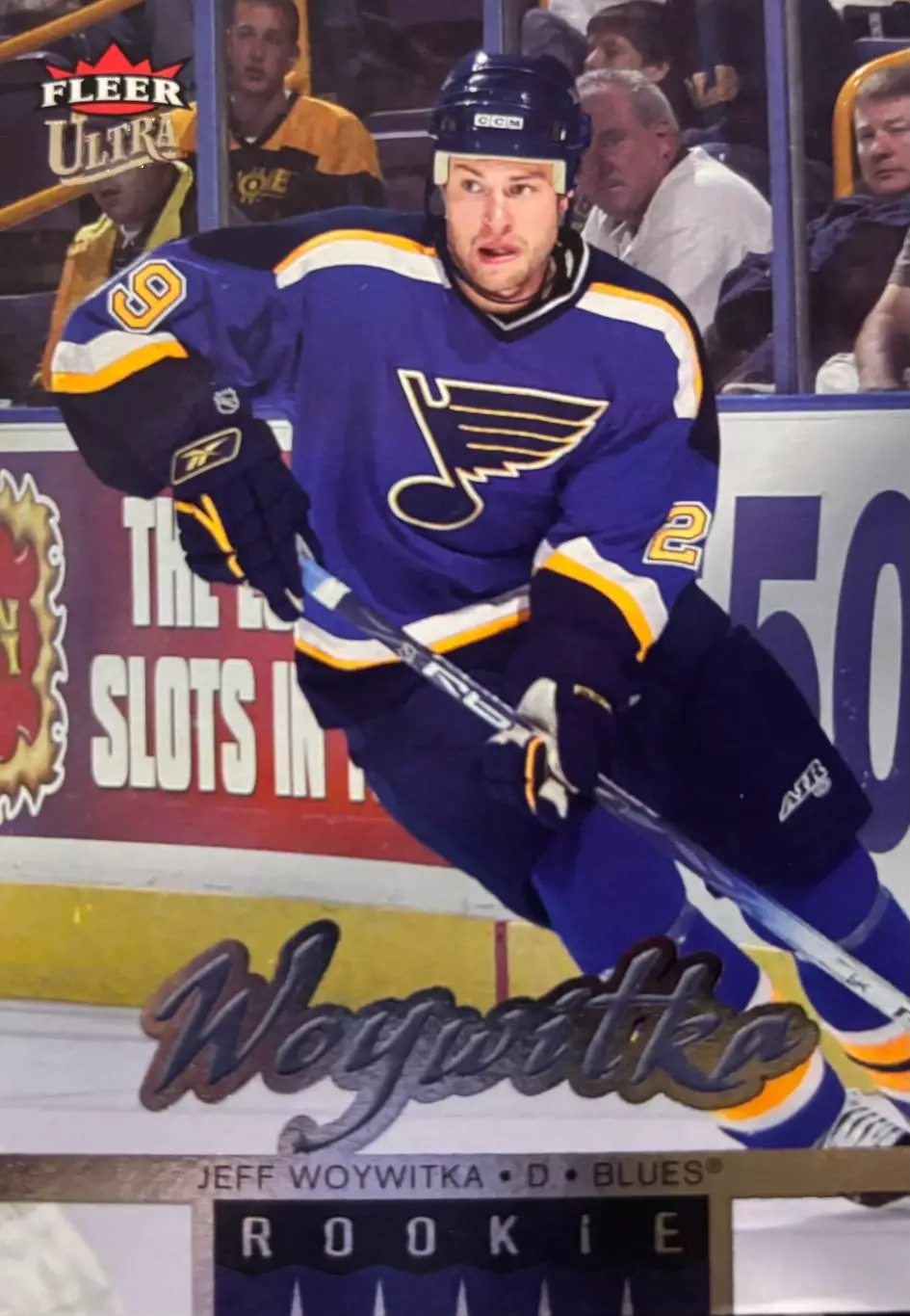 Хоккей. Карточка Jeff Woywitka-Джефф Войвитка St. Louis Blues/Сент-Луис НХЛ/NHL