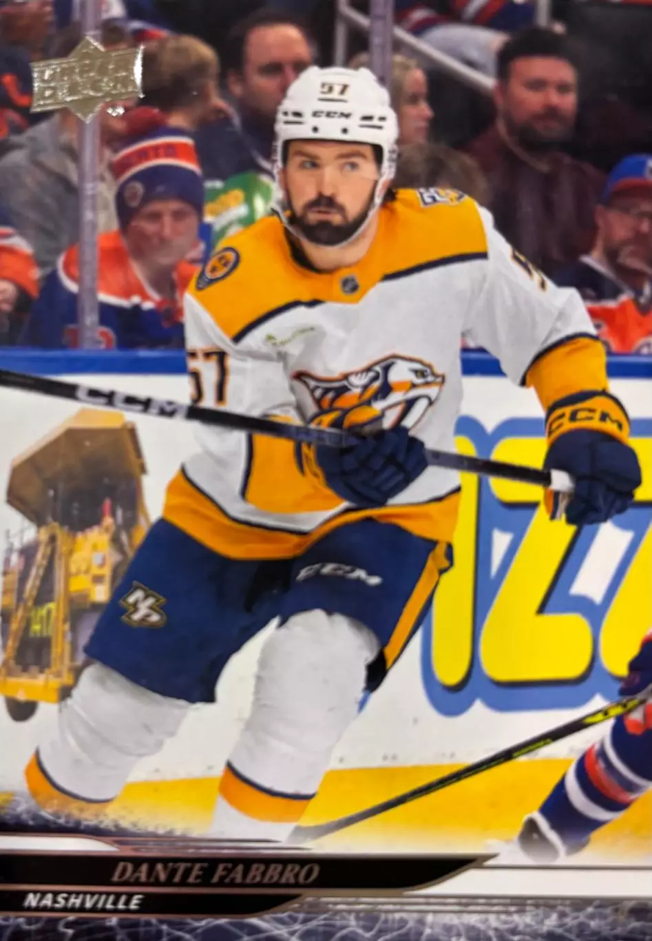 Карточка Dante Fabbro-Данте Фаббро Nashville Predators/Нэшвилл Предаторз НХЛ/NHL