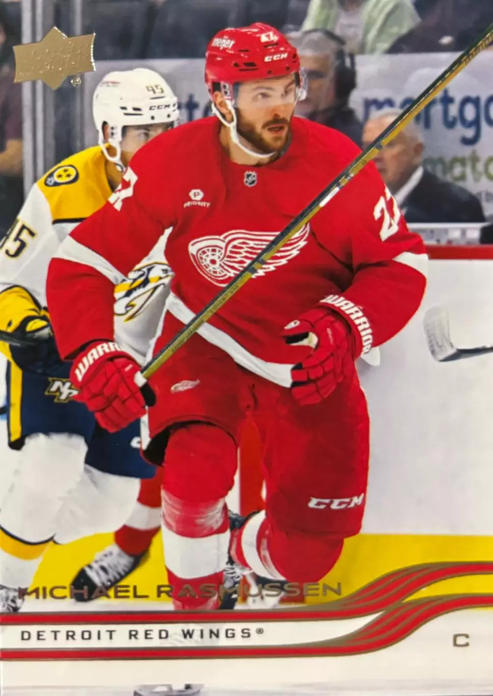 Карточка Michael Rasmussen - Майкл Расмуссен Detroit Red Wings - Детройт НХЛ-NHL