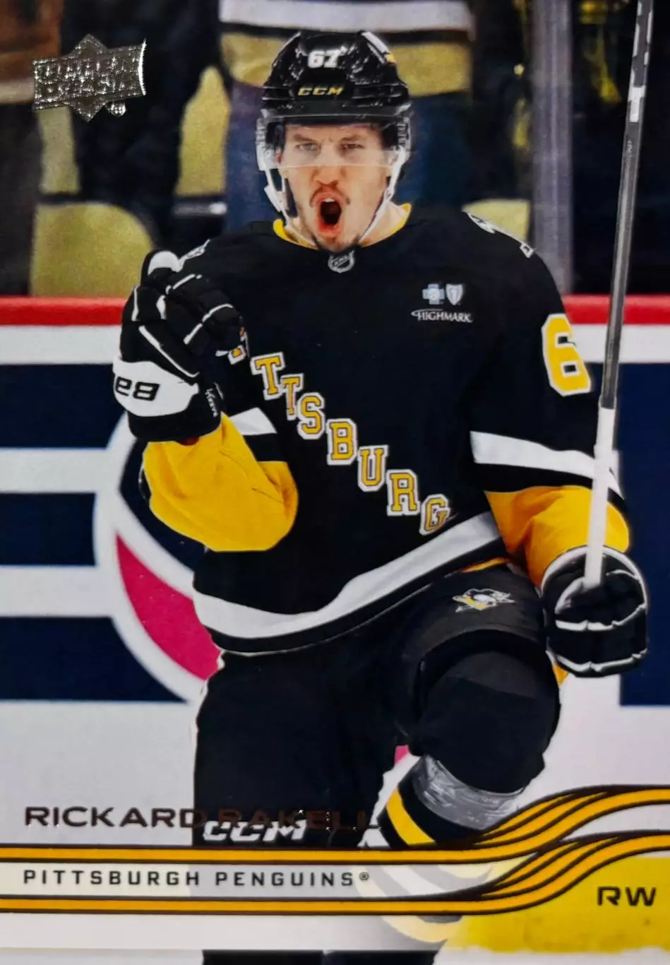 Карточка Rickard Rakell - Рикард Ракелль Pittsburgh Penguins - Питтсбург НХЛ/NHL