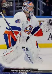 Хоккей. Карточка Семен Варламов New York Islanders, Локомотив Ярославль НХЛ-КХЛ