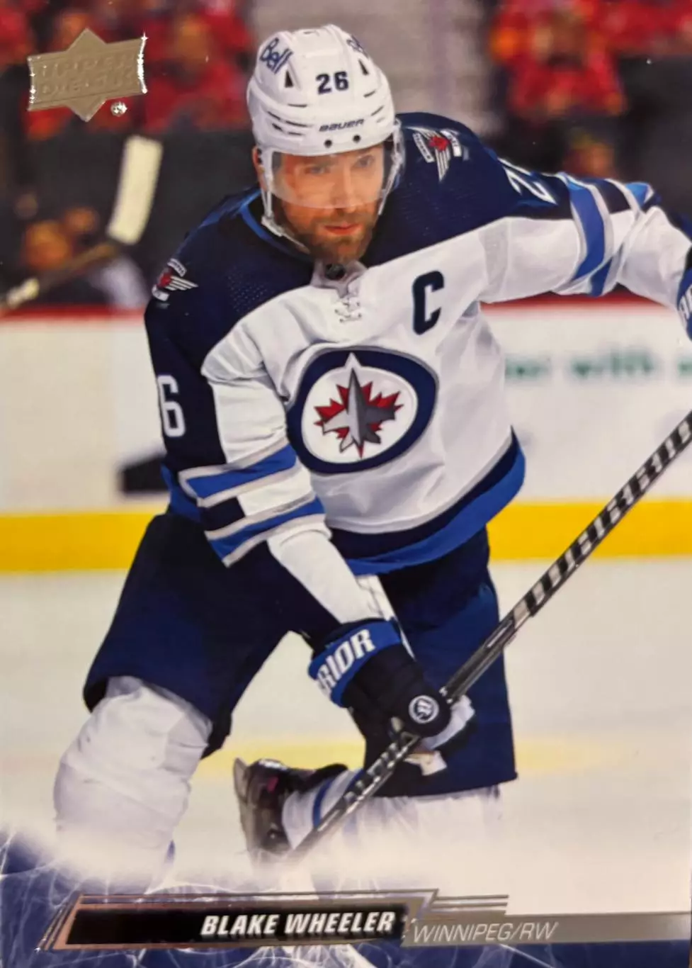 Хоккей. Карточка Blake Wheeler-Блейк Уилер Winnipeg Jets-Виннипег Джетс НХЛ-NHL