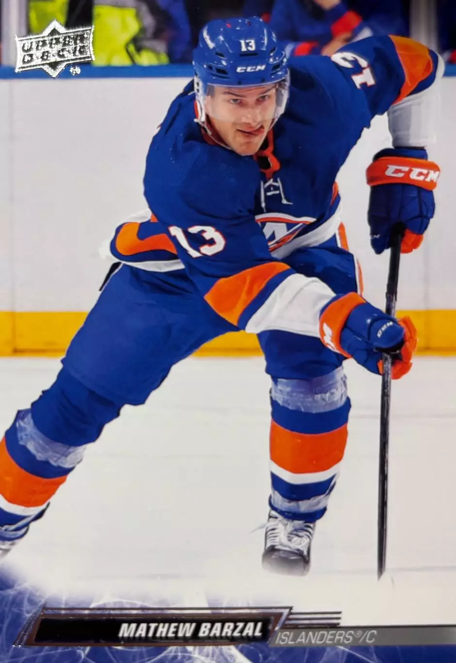 Хоккей. Карточка Mathew Barzal/Мэтью Барзал New York Islanders/Айлендерс НХЛ-NHL