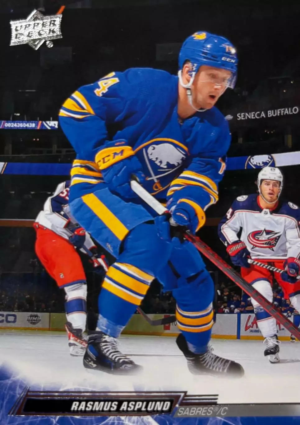 Карточка Rasmus Asplund - Расмус Асплунд Buffalo Sabres - Баффало Сейбрз НХЛ/NHL