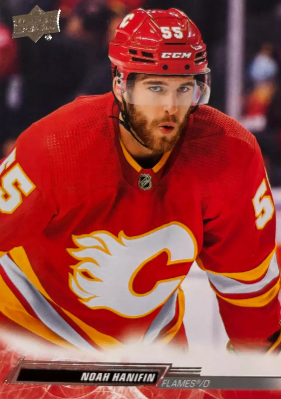 Хоккей. Карточка Noah Hanifin-Ноа Ханифин Calgary Flames-Калгари Флэймз НХЛ NHL