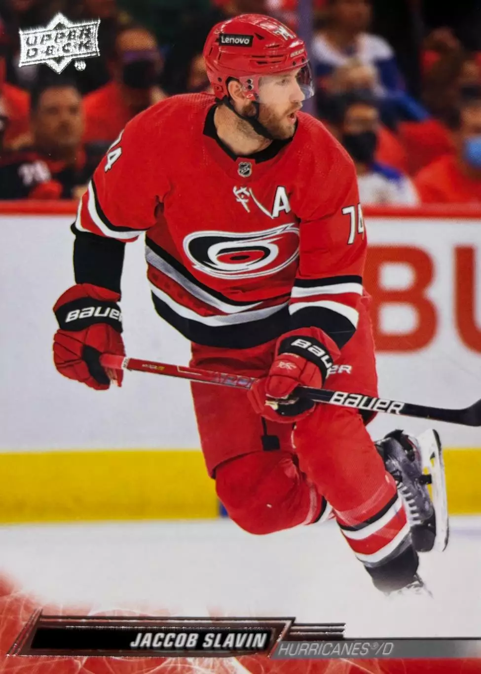 Карточка Jaccob Slavin - Джейккоб Слэвин Carolina Hurricanes - Каролина НХЛ-NHL