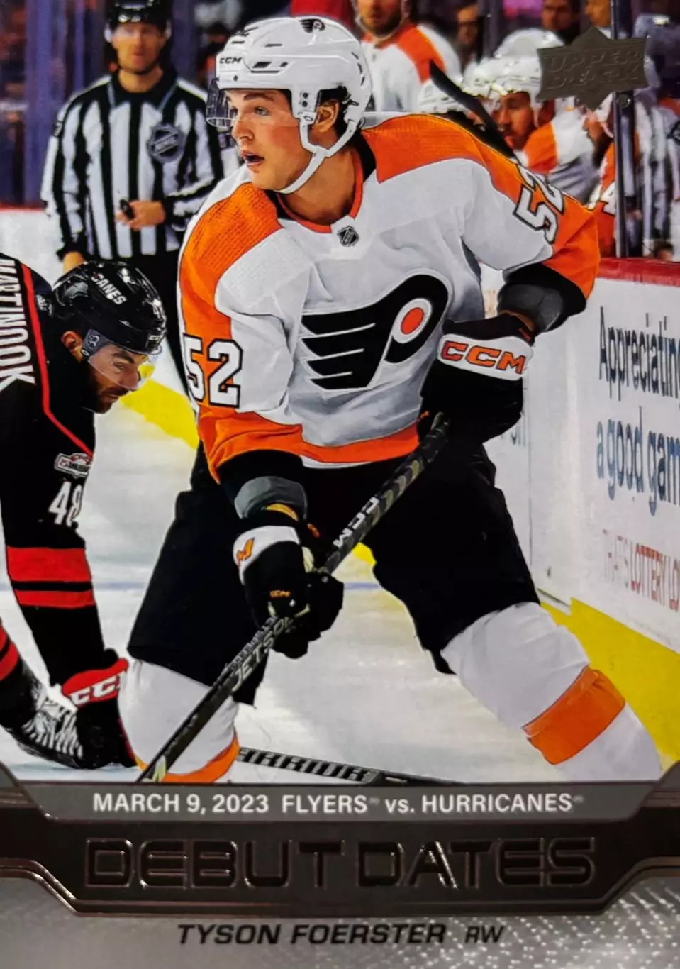 Карточка Tyson Foerster-Тайсон Ферстер Philadelphia Flyers - Филадельфия НХЛ-NHL