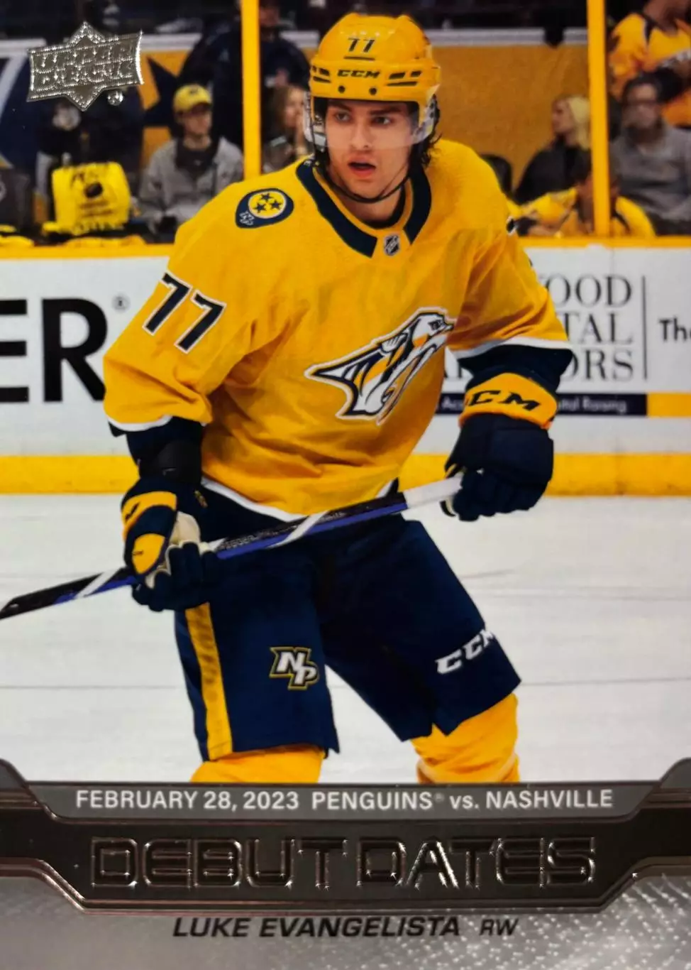 Карточка Luke Evangelista - Люк Эвангелиста Nashville Predators-Нэшвилл НХЛ-NHL