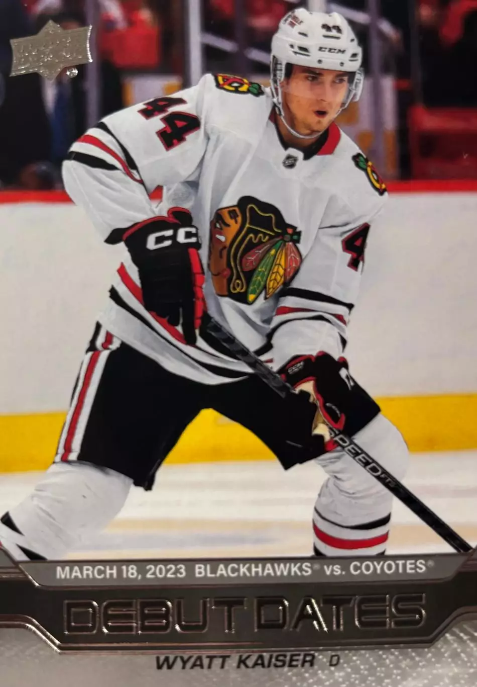 Хоккей. Карточка Wyatt Kaiser-Уайатт Кайзер Chicago Blackhawks - Чикаго НХЛ/NHL