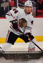 Хоккей. Карточка Wyatt Kaiser-Уайатт Кайзер Chicago Blackhawks - Чикаго НХЛ/NHL