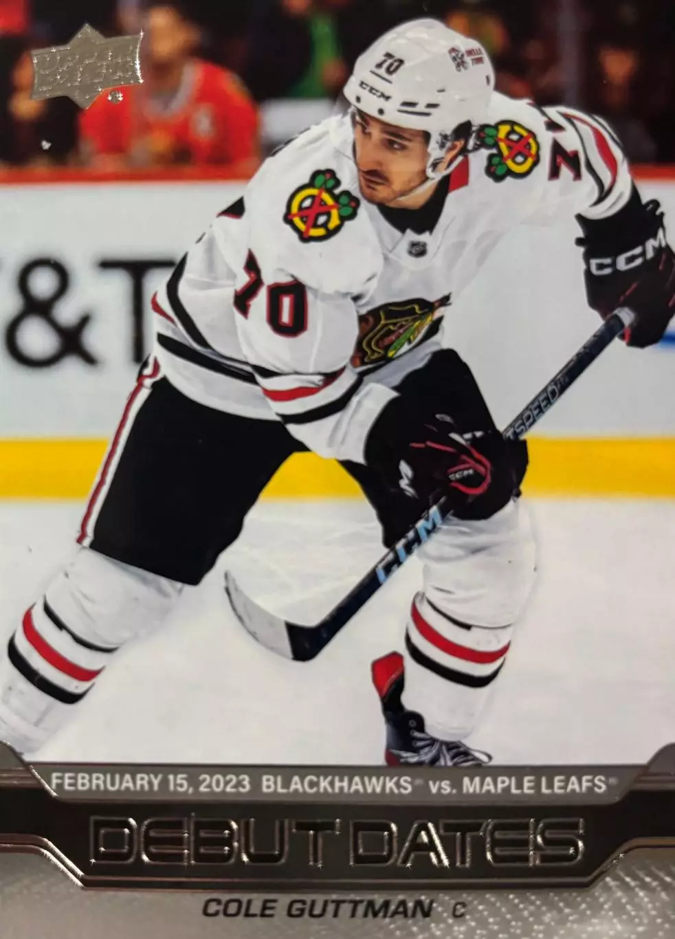 Карточка Cole Guttman-Коул Гуттман Chicago Blackhawks - Чикаго Блэкхокс NHL/НХЛ