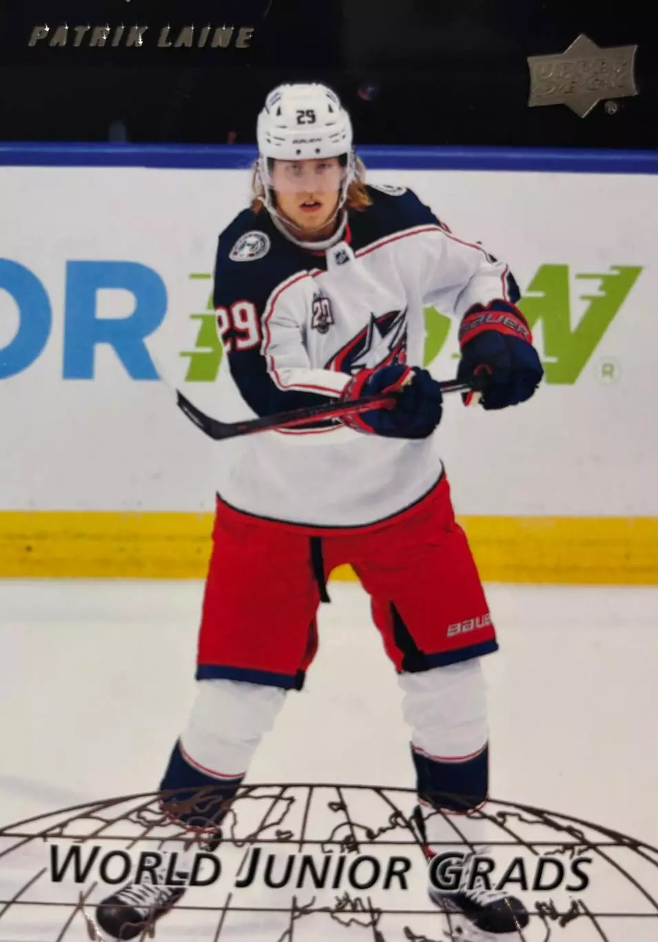 Хоккей Карточка Patrik Laine-Патрик Лайне Columbus Blue Jackets/Коламбус НХЛ NHL