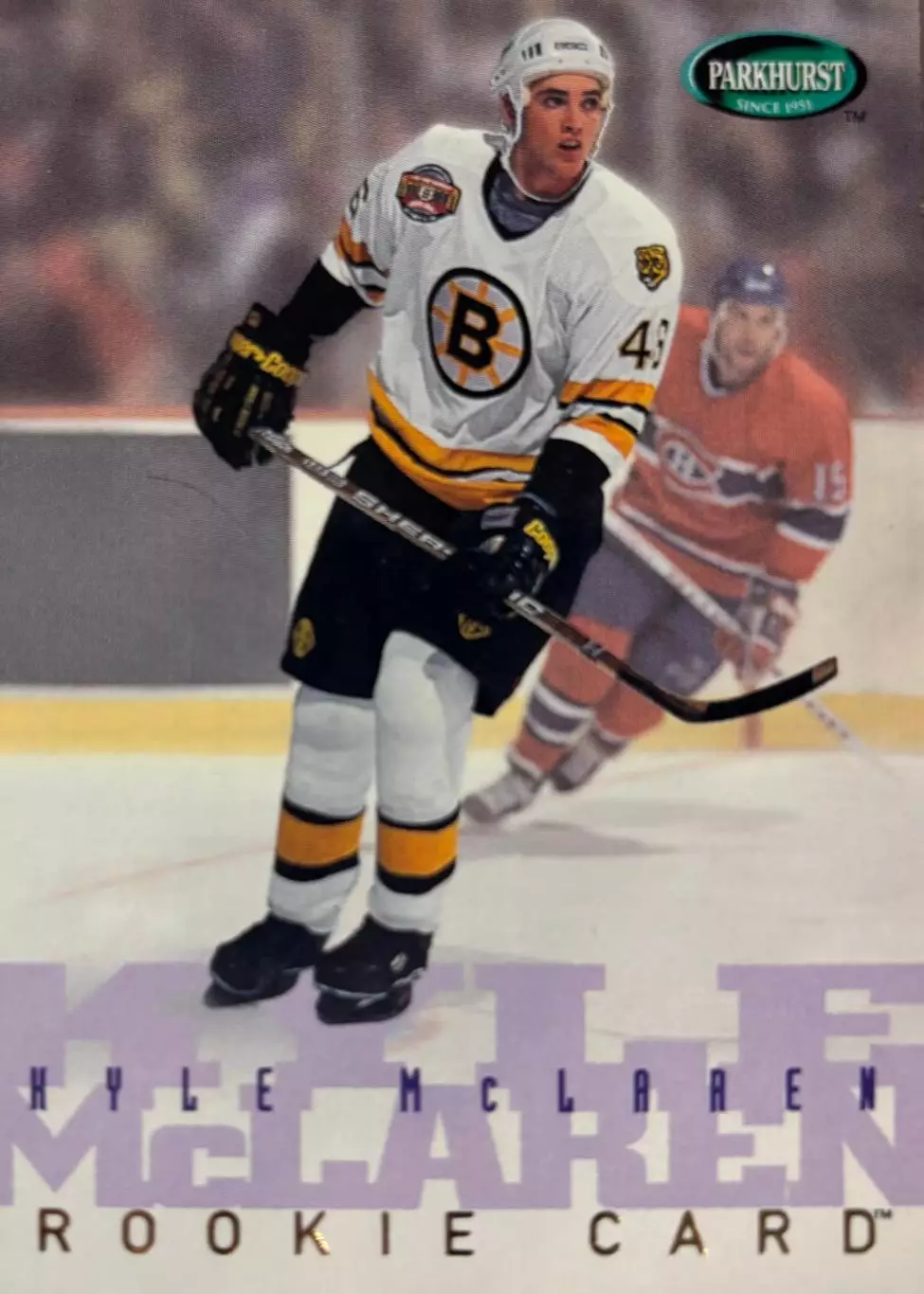 Хоккей. Карточка Kyle McLaren-Кайл Макларен Boston Bruins-Бостон Брюинз НХЛ-NHL