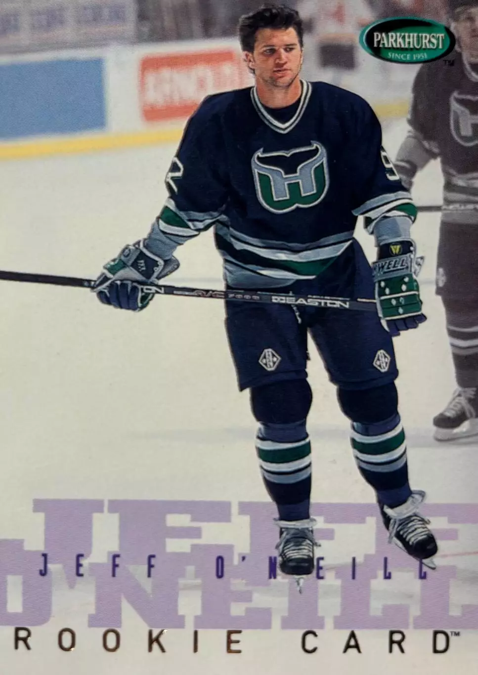 Хоккей. Карточка Jeff O'Neill / Джефф О'Нилл Hartford Whalers - Хартфорд NHL/НХЛ