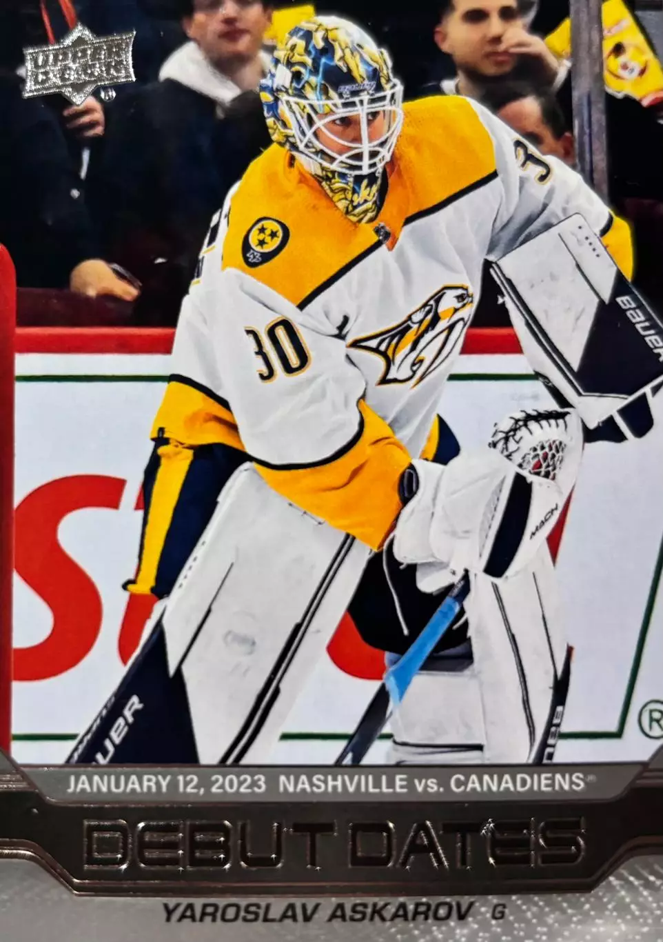 Карточка Ярослав Аскаров Nashville Predators/Нэшвилл Предаторз, СКА NHL/НХЛ/КХЛ