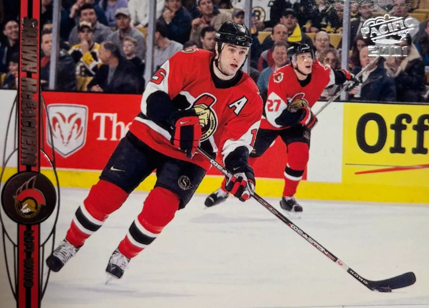 Хоккей. Карточка Shawn McEachern - Шон Макичерн Ottawa Senators - Оттава НХЛ/NHL