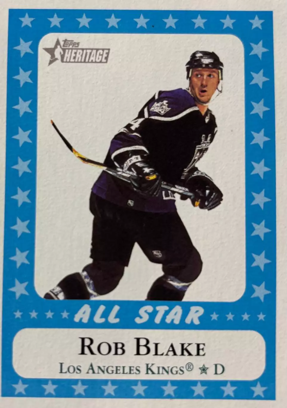 Хоккей Карточка Rob Blake-Роб Блейк Los Angeles Kings/Лос-Анджелес Кингз НХЛ/NHL