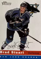 Хоккей. Карточка Brad Stuart-Брэд Стюарт San Jose Sharks/Сан-Хосе Шаркс НХЛ/NHL