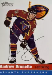 Хоккей. Карточка Andrew Brunette-Эндрю Брюнетт Atlanta Thrashers-Атланта НХЛ/NHL