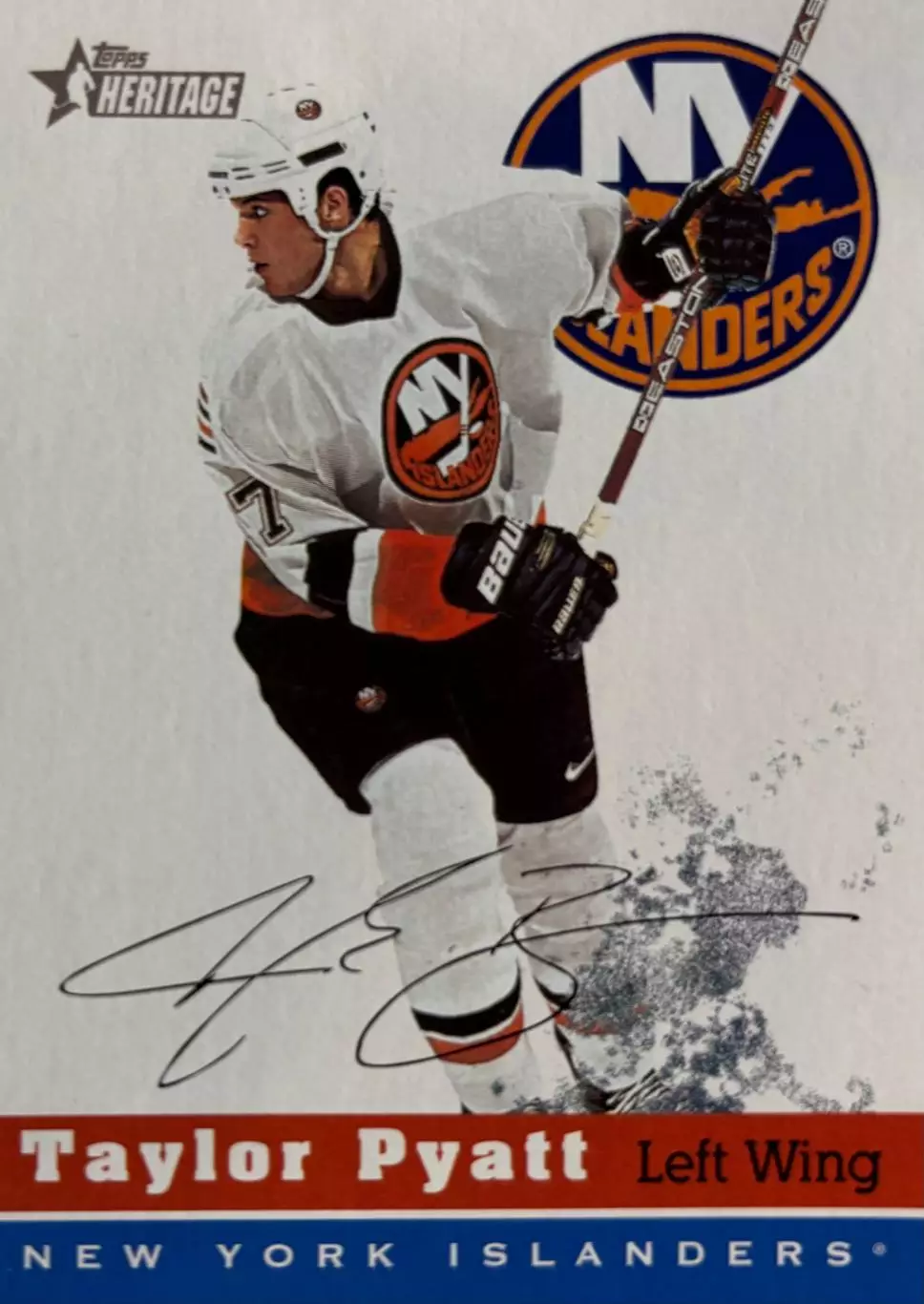 Карточка Taylor Pyatt-Тэйлор Пайэтт Anaheim New York Islanders-Айлендерс НХЛ/NHL
