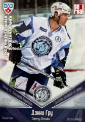 Хоккей. Карточка Дэнни Гру Динамо Минск КХЛ/KHL сезон 2011/12 SeReal