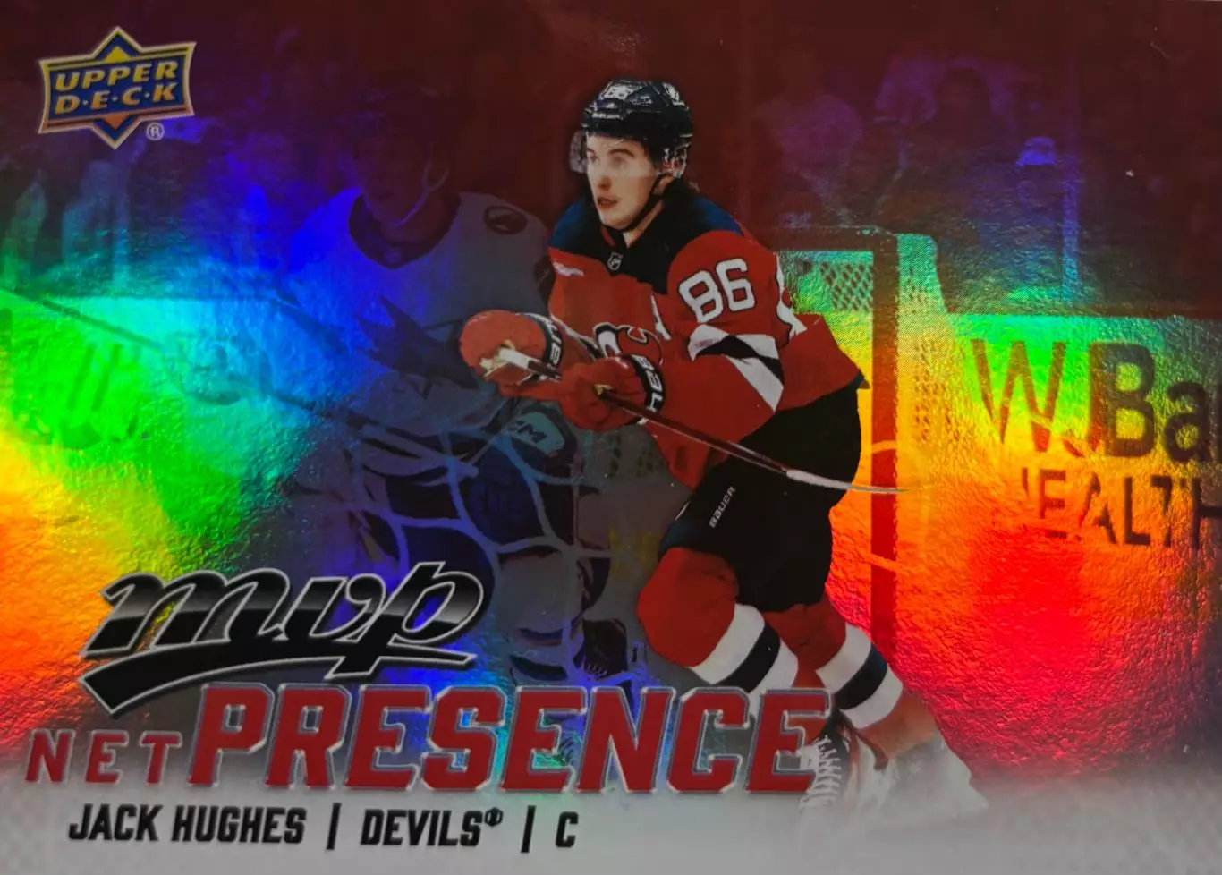 Хоккей. Карточка Jack Hughes - Джек Хьюз New Jersey Devils/Нью-Джерси НХЛ-NHL