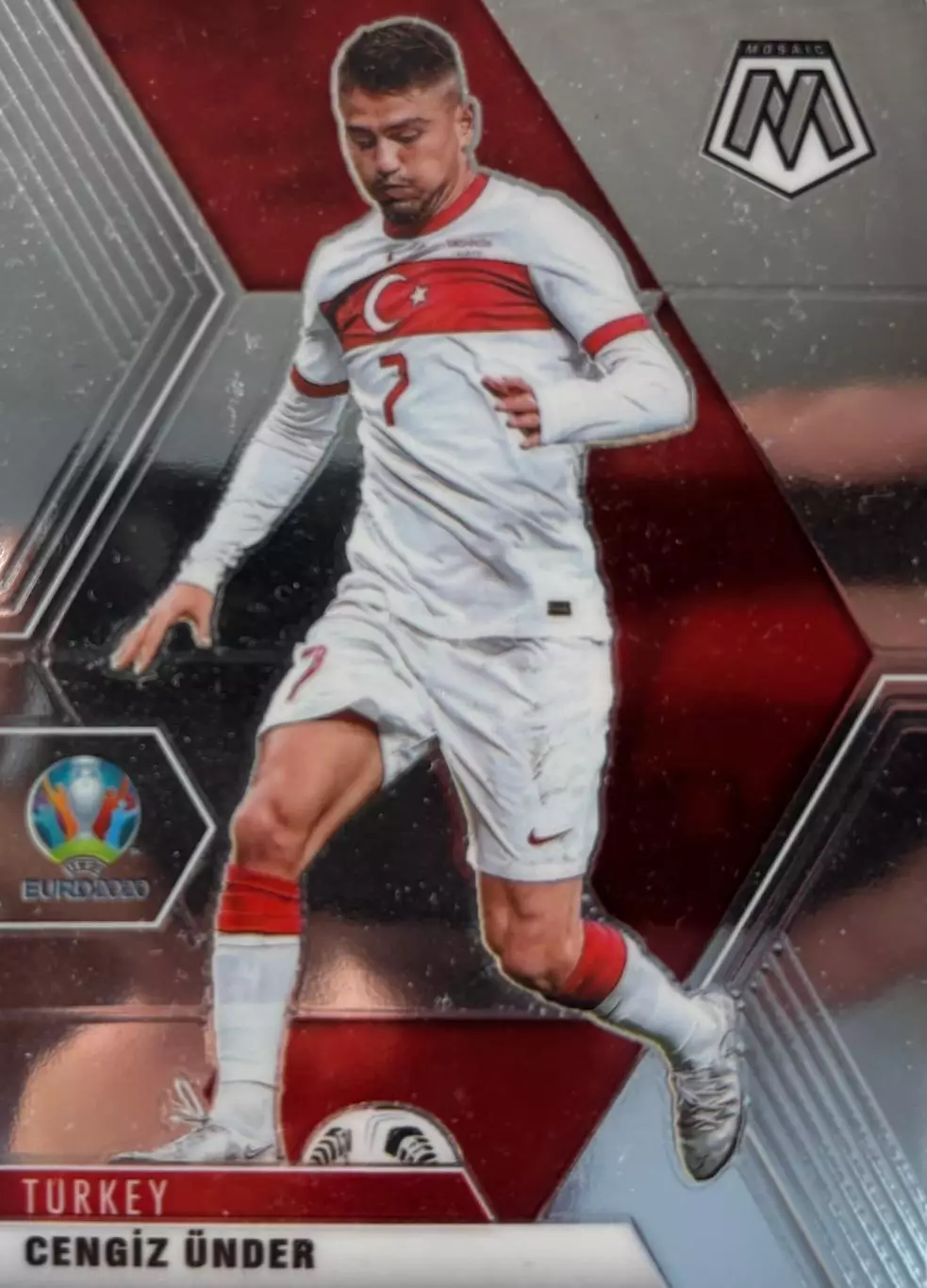 Футбол. Карточка Дженгиз Ундер Турция, Рома, Марсель Euro/Евро 2020 Panini