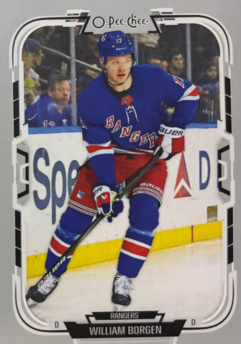 Хоккей. Карточка William Borgen-Уилл Борген New York Rangers - Рейнджерс НХЛ/NHL