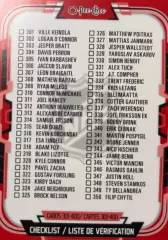 Хоккей. Карточка Checklist/Чеклист коллекции 2025-2026 O-Pee-Chee Hockey НХЛ/NHL